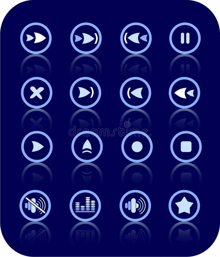 Media player icons