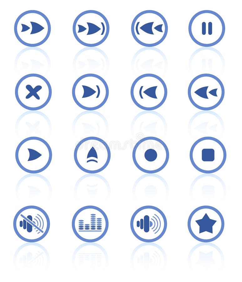 Media player icons