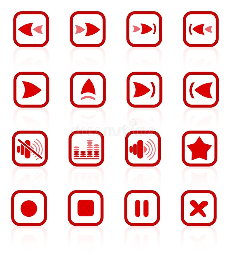 Media player icons