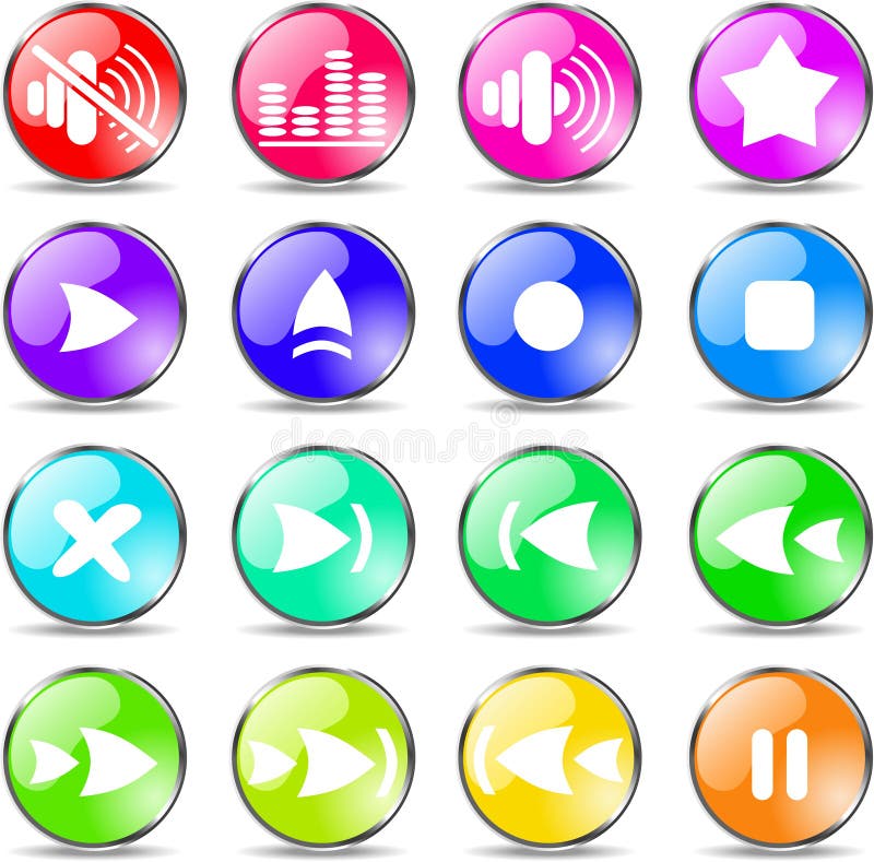 Media player icons