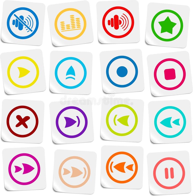 Media player icons