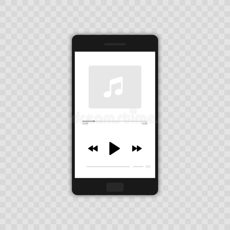 Media Player Progettazione piana del lettore di vettore dell'illustrazione mobile dell'icona Isolato su fondo trasparente royalty illustrazione gratis Media Player Progettazione piana del lettore di vettore dell'illustrazione mobile dell'icona Isolato su fondo trasparente royalty illustrazione gratis