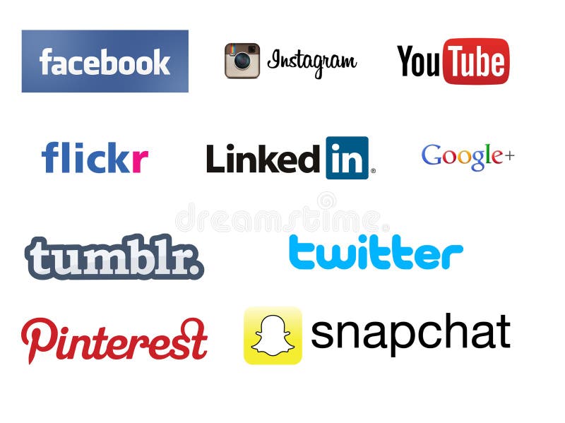 Media sociali illustrazione di stock