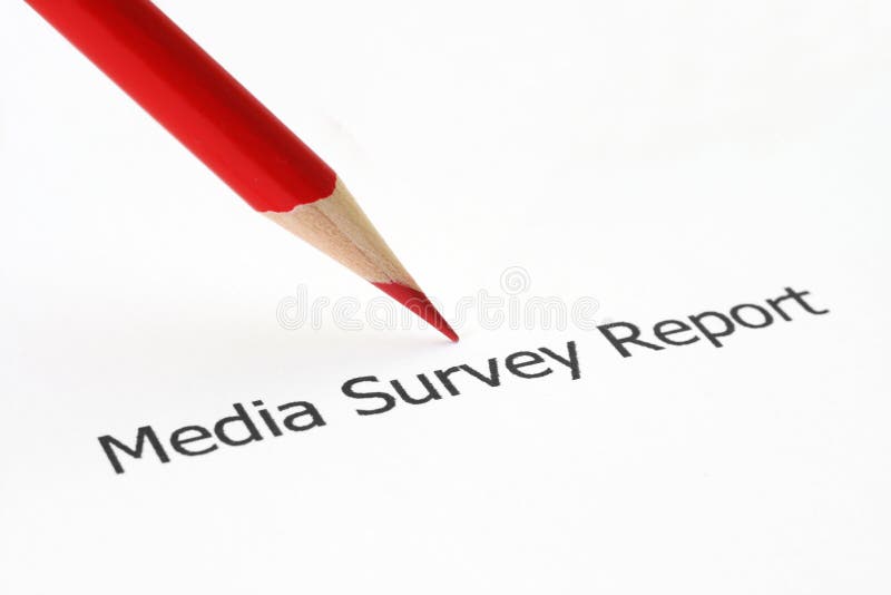 Media survey report royalty free stock images
