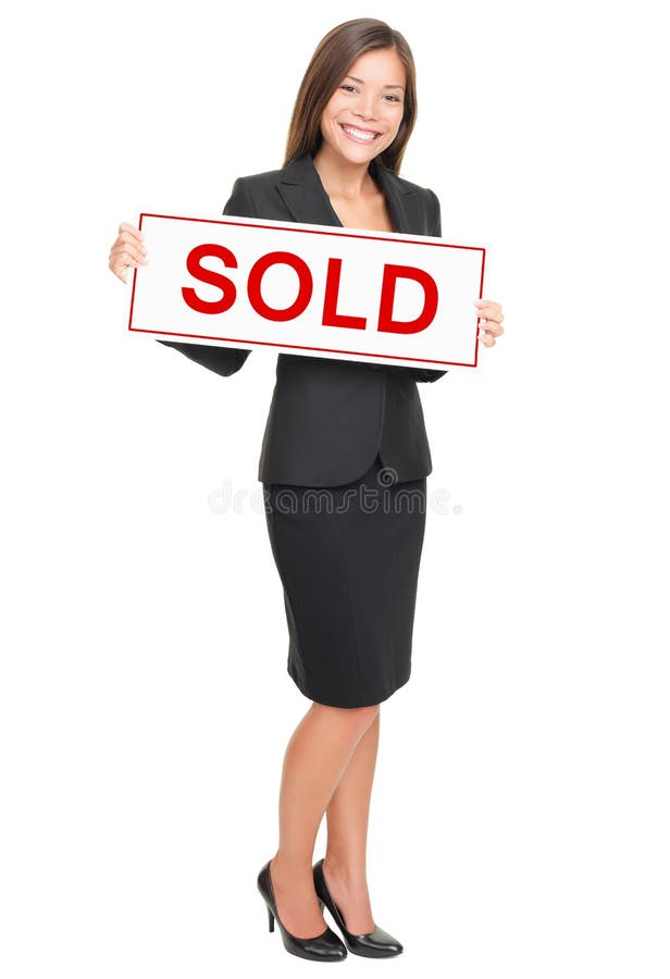 Mediador imobiliário isolado no fundo branco imagem de stock Mediador imobiliário isolado no fundo branco imagem de stock