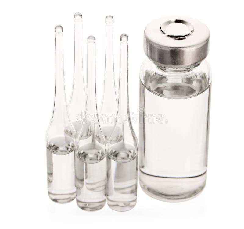 Medical ampoules stock photo. Image of medicament, glass 44083012