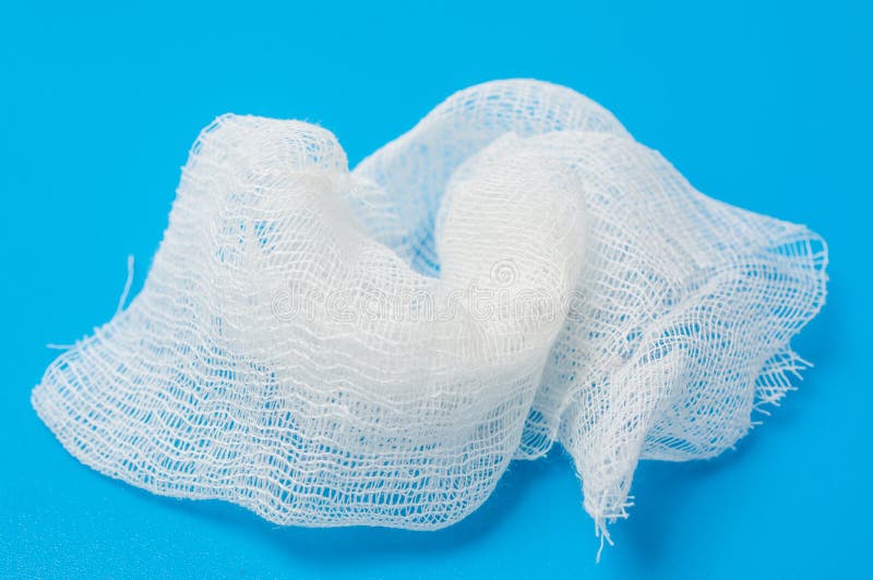 Medical Bandage Blue Background Stock Image Image of stretch, white