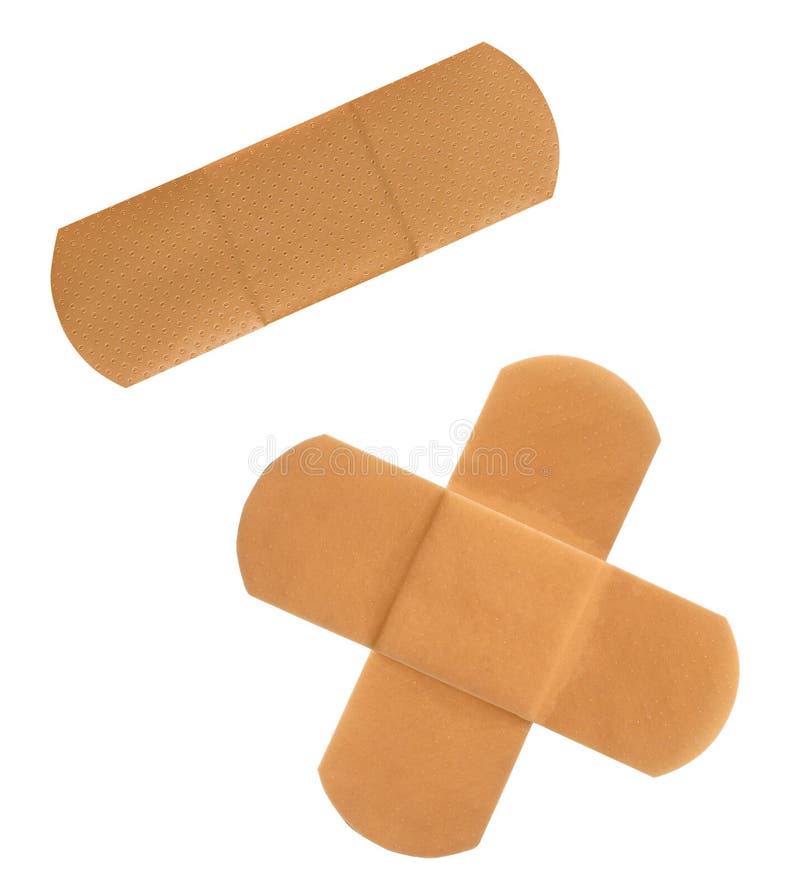 Yellow Adhesive Bandage In X Shape Stock Image Image of closeup