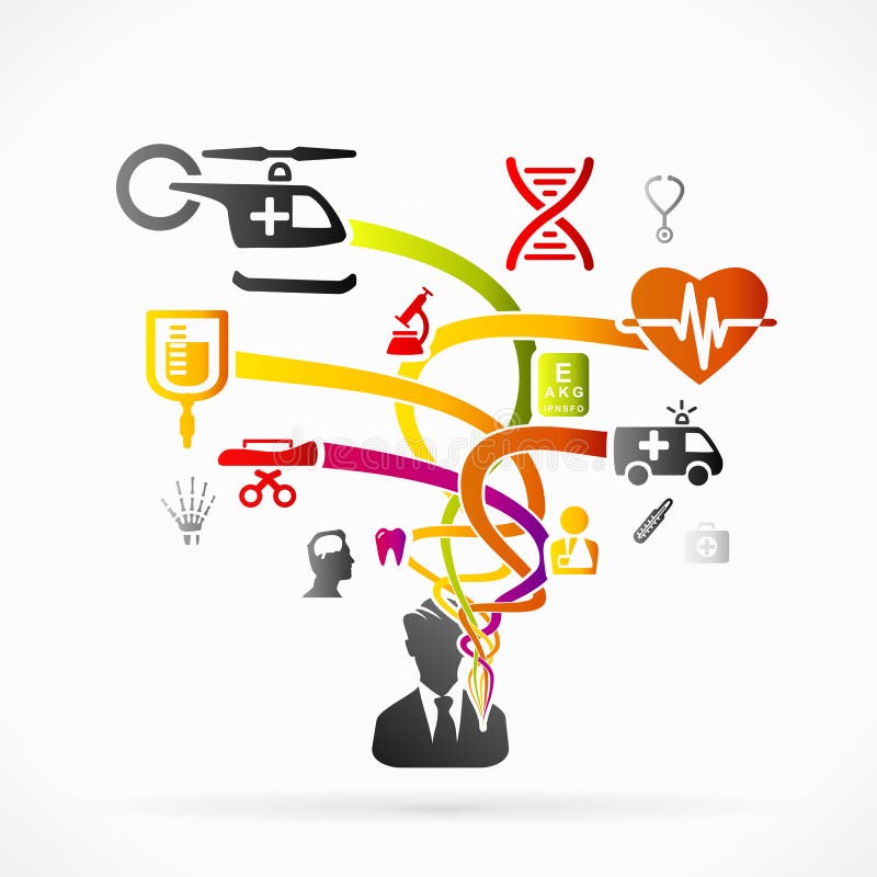 Medical care royalty free illustration