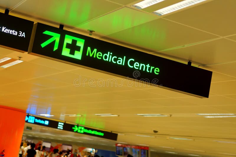 Medical center sign