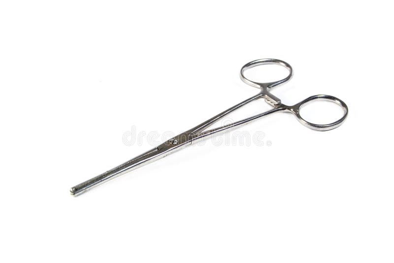Medical clamp instruments stock image. Image of metal 12463505