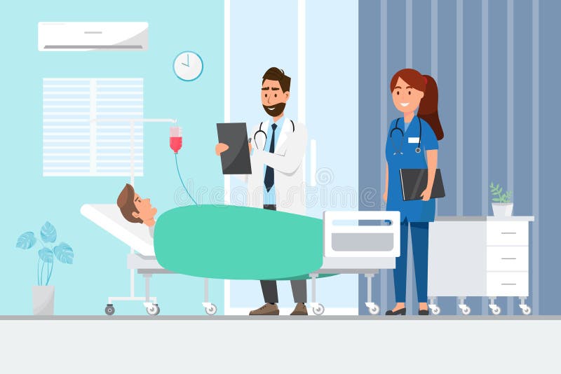 Medical Concept with Doctor and Patients in Flat Cartoon on Hospital Hall Stock Illustration - Illustration of maternity, nurse: 148630582 Medical Concept with Doctor and Patients in Flat Cartoon on Hospital Hall Stock Illustration - Illustration of maternity, nurse: 148630582
