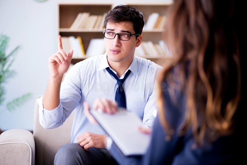 The Medical Concept with Psychologist Visit Stock Image Image of