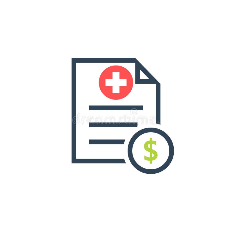 Medical cost icon stock vector. Illustration of cost 174417276