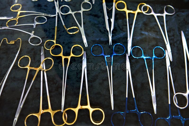 Medical dental clamps stock image. Image of device, black 200707807