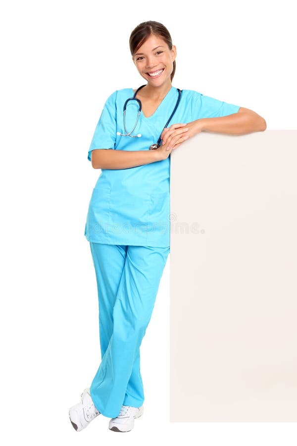 Medical doctor showing blank sign royalty free stock images Medical doctor showing blank sign royalty free stock images
