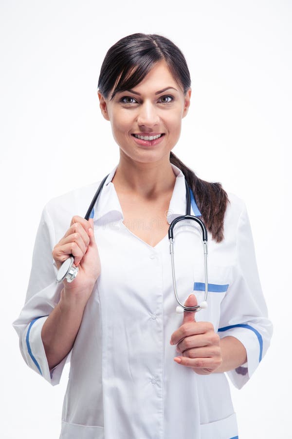 Happy Female Doctor Holding Enema Stock Photo Image Of Healthy Irrigation