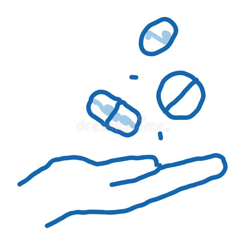 Black outline sketch icons of medicine and drugs  Stock Illustration  13954767  PIXTA