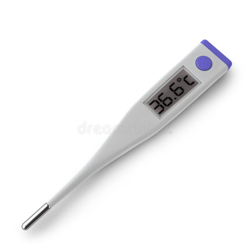 Medical Electronic Thermometer Stock Illustration Illustration of