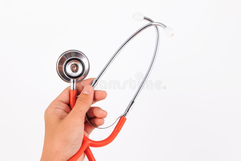 Medical Equipment, Hand Holding a Stethoscope. Stock Photo Image of hold, measurement 69012900