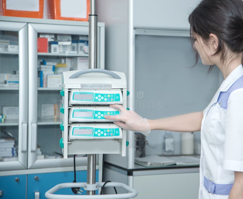 Medical Equipment in Hospital Stock Photo Image of health, research