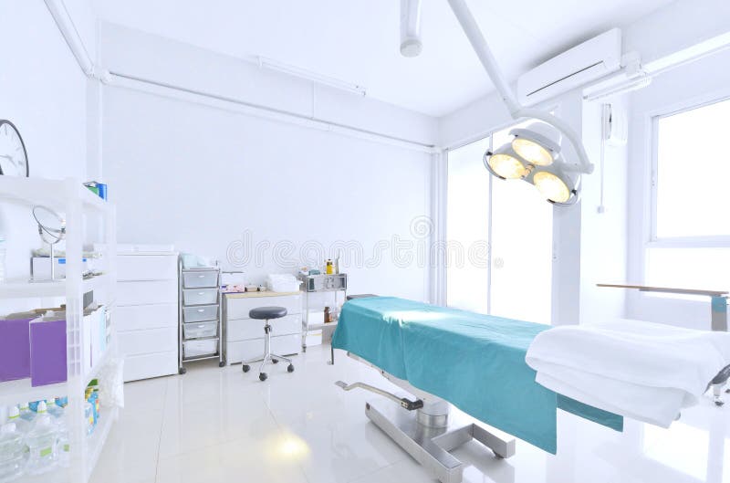 Interior View Of Operating Room In Hospital Stock Image