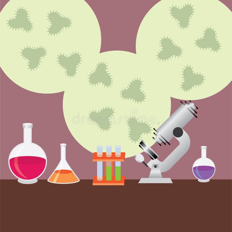 Medical experiment royalty free illustration