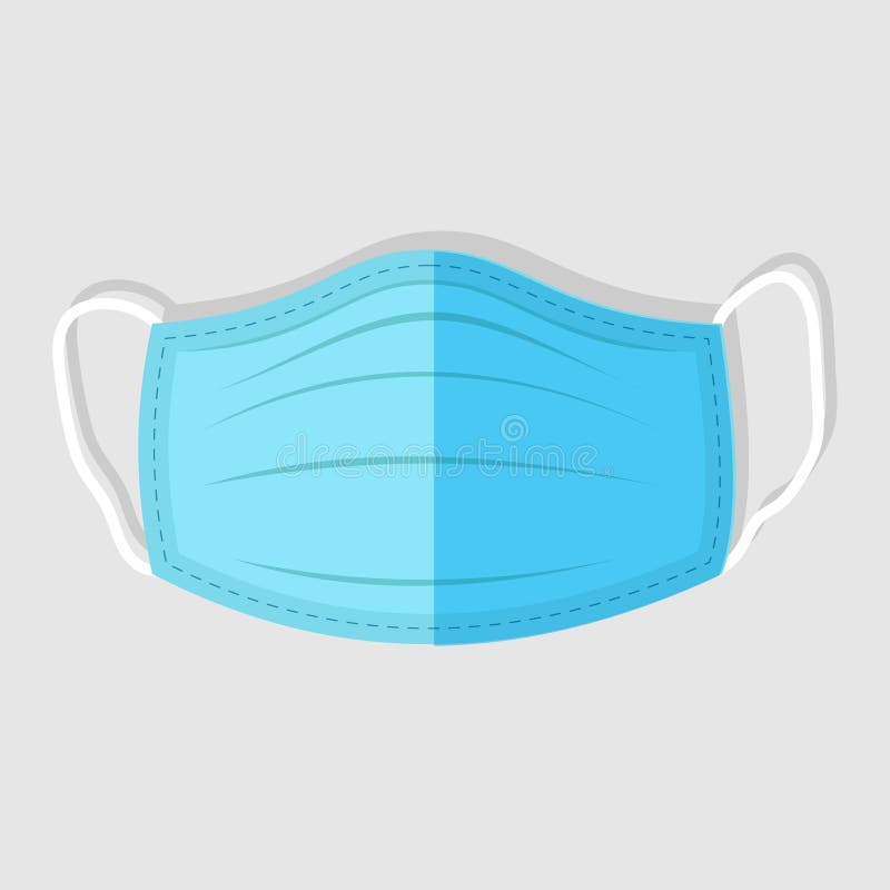 Medical face mask. Flat Icon. Vector illustration vector illustration