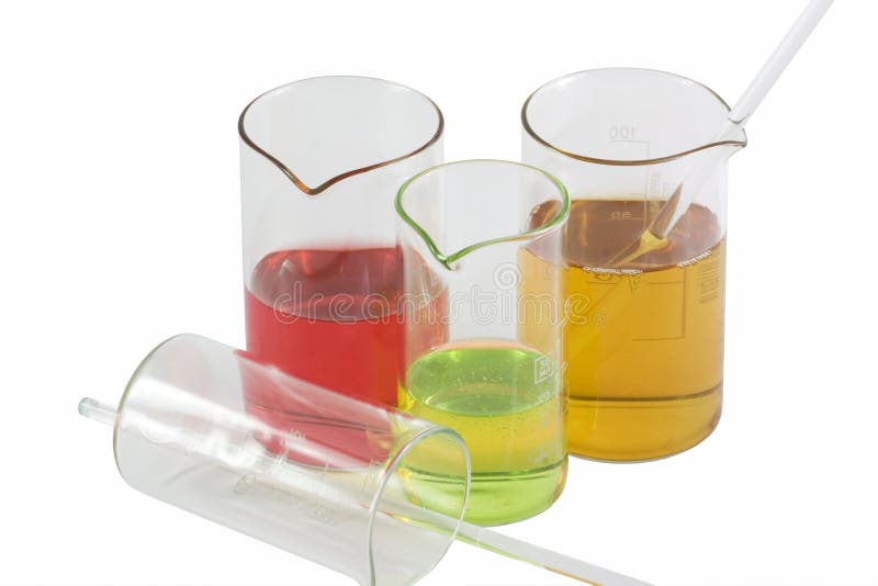 Medical flask with liquid stock image. Image of yellow 8749957