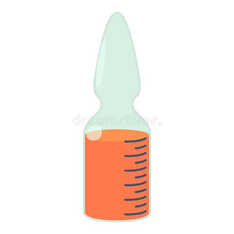 Medical Glass Ampoule With Red Liquid Icon Stock Vector Illustration Of Glass Ampule 91550769