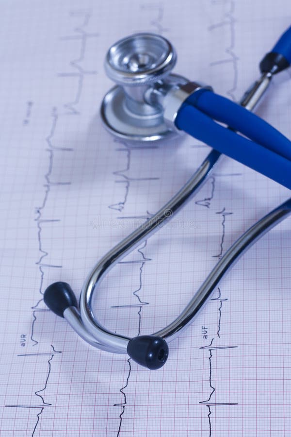 Medical Heart Test with Stethoscope Stock Photo Image of closeup, science 16004718