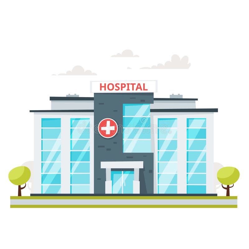 Medical hospital building stock vector. Illustration of concept - 103197617
