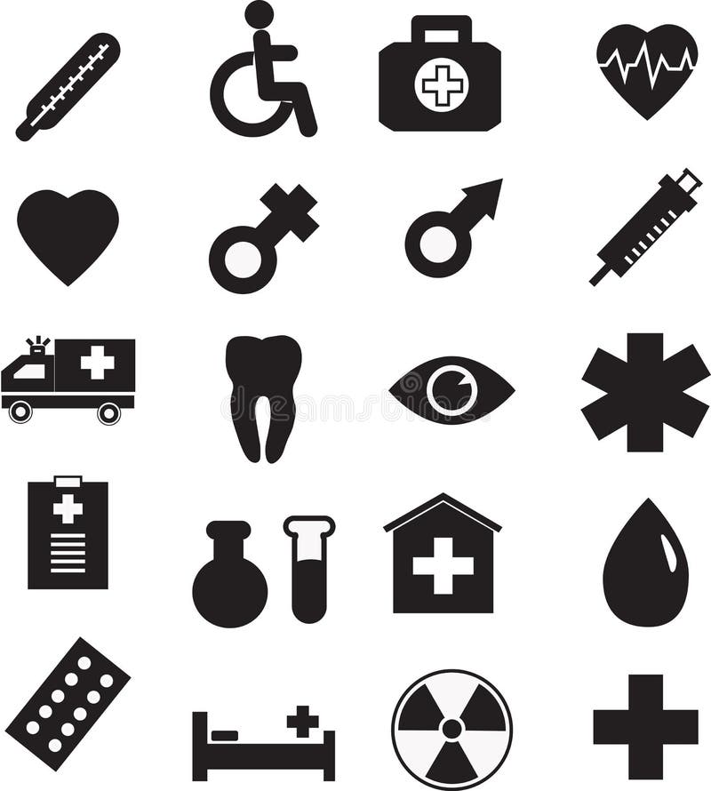 Medical icon set, vector stock vector. Illustration of drug 82632780