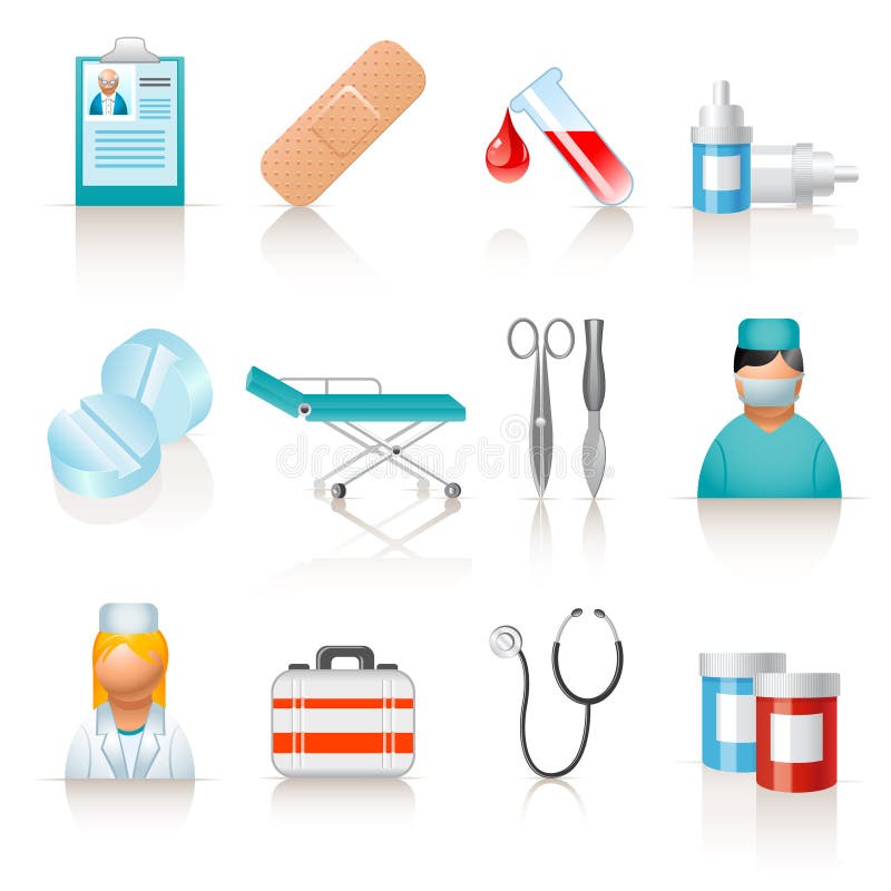 Medical icons stock vector. Illustration of blood, medical 14123892