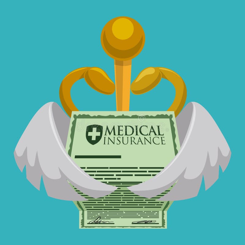 Medical insurance design. stock vector. Illustration of information