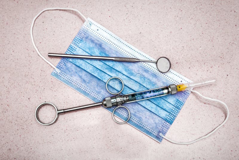 Medical Mask and Dental Instruments Stock Photo Image of healthcare