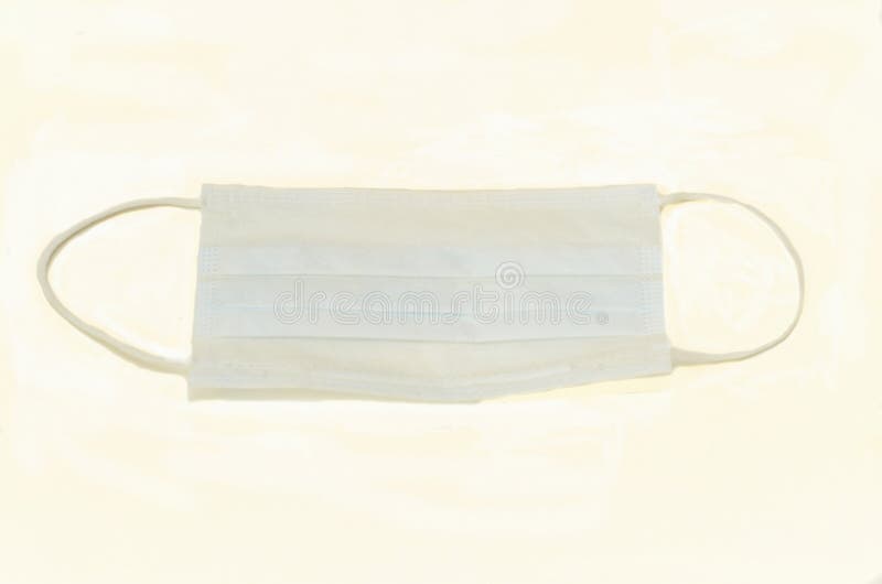 Medical Mask Isolated on White Background. Stock Image - Image of
