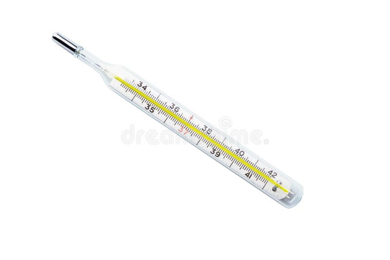 Medical Mercury Thermometer 1 1 Stock Photo - Image of cold, medical ...