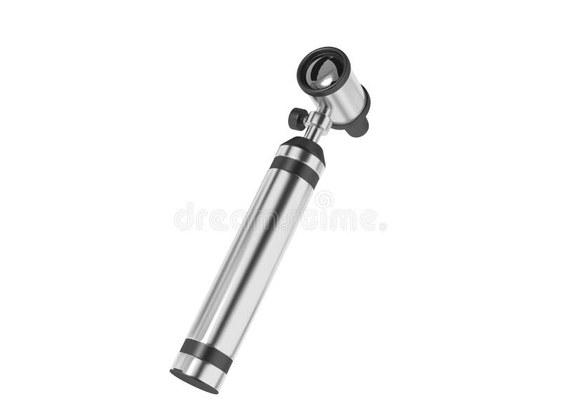 Medical Otoscope Used by ENT Doctor for Ear Examination. Stock Photo