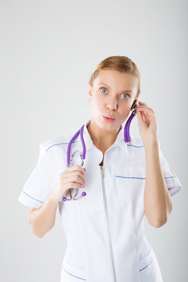 Medical Person: Nurse Portrait. Stock Photo - Image of person, care ...