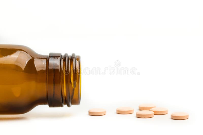 Medical pills and medical bottle royalty free stock photo Medical pills and medical bottle royalty free stock photo