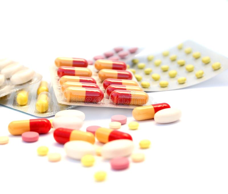 Medical pills and tablets royalty free stock photography