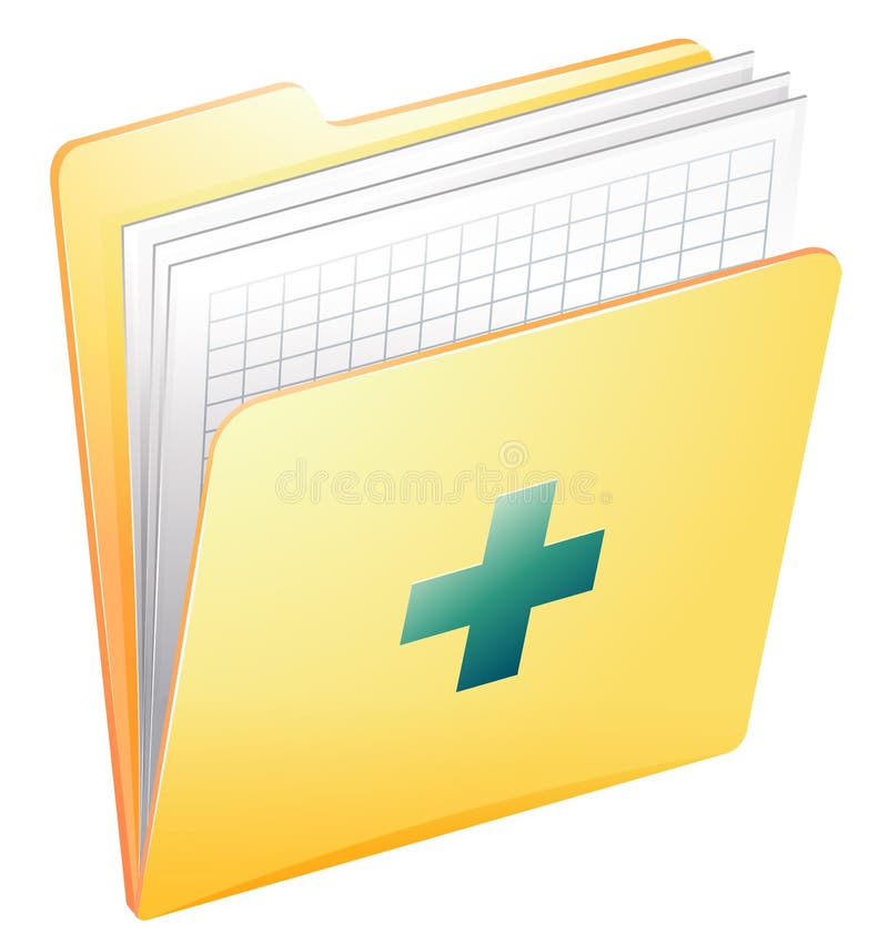 Medical records vector illustration.