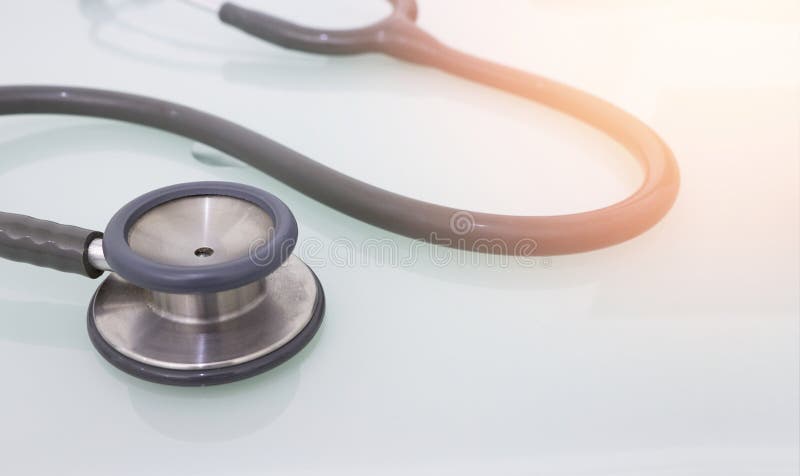 Medical Stethoscope For Examination Care For Health Stock Photo Image
