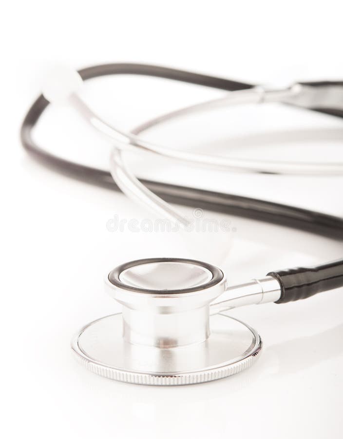 Medical Stethoscope On White Background Picture. Image 28947364