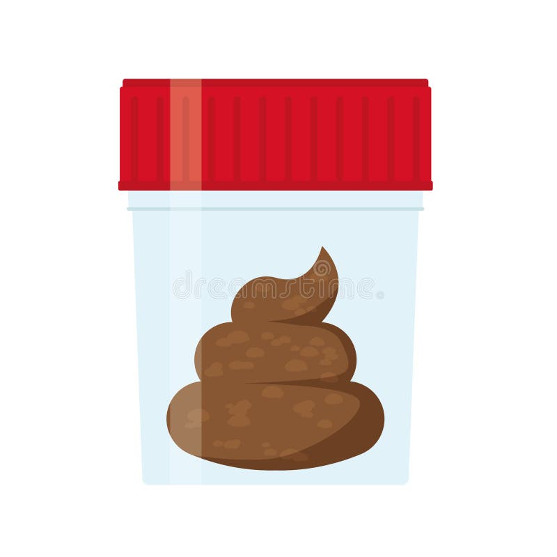 Medical stool sample stock illustration