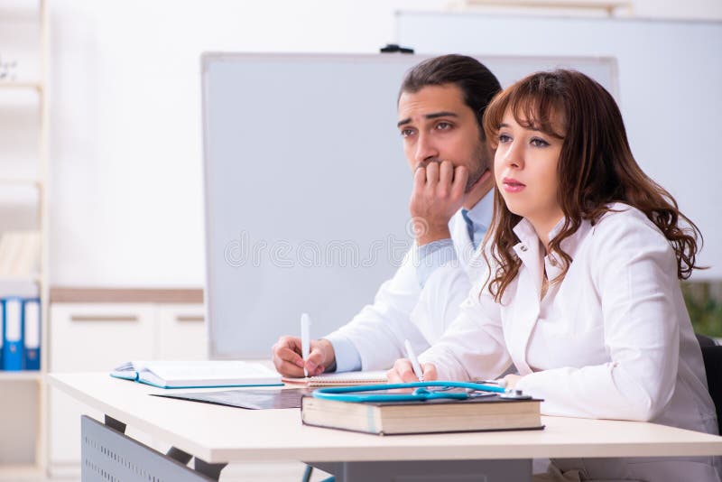 Medical students in the classroom