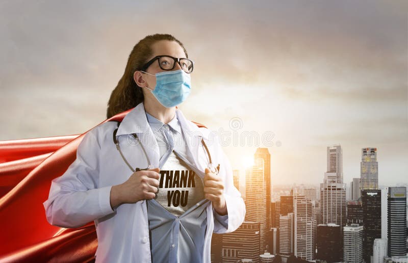 Heroic doctor fighting with epidemic royalty free stock image Heroic doctor fighting with epidemic royalty free stock image