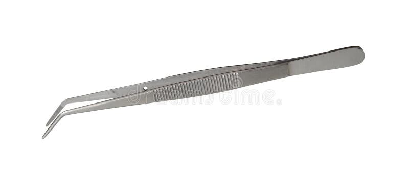 Medical surgical tweezers stock image. Image of object - 186399221