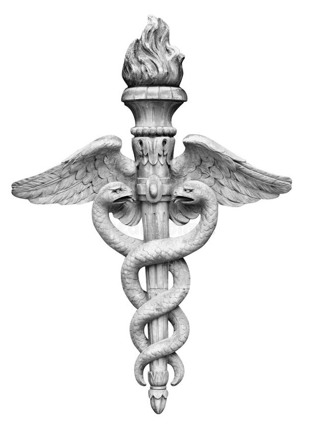 Medici simbolo scultura (con tracciato di ritaglio)